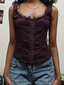 Vintage Corset Style Top