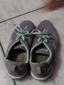 Comfortable Grey Mesh Sneakers
