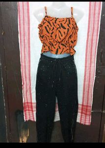 Crop Too with pant fixed price