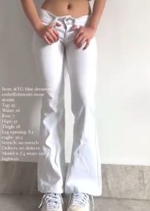 low waisted white bootcut