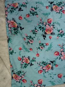 Light Blue Floral Print Kurta