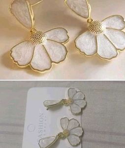 Elegant White Jhumka Earrings combo