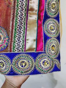 Embroidered Net Saree