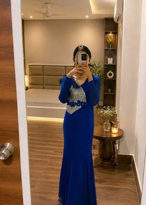 Blue Western Gown