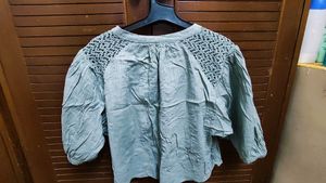 Lightweight Crochet Detail Blouse