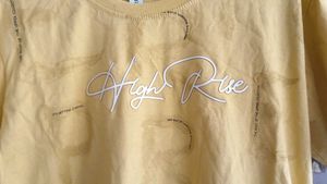 Yellow "High Rise" Graphic T-Shirt