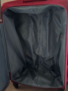 Red Rolling Luggage Suitcase