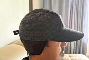 michel Klein Dark Grey Cap with Ear Flaps