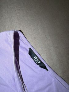 lavender stylish cutout top