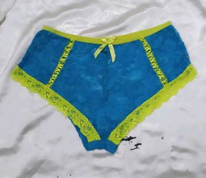 Blue Lace Briefs with Yellow 💛