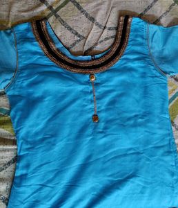 Festive Offer !!!!!Fantabulous Aqua Blue Kurta