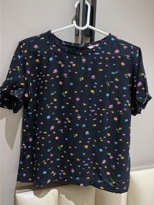 Levi's Black Floral Print Top