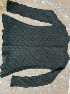 Black Knit Sweater full new without tag