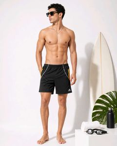🔥 ADIDAS CLIMALITE SWIM TRUNK – MEN'S - BLACK