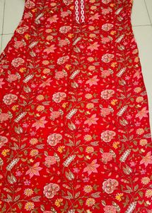 Vibrant Floral Print Kurta