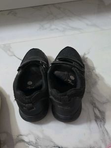 Black Velcro Strap School shoes