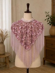 Full beaded sequin cape