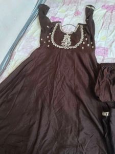 Elegant Brown Kurta Set