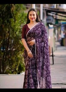Ethnic Kalamkari Saree