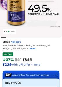 Streax Vita Growth Hair Serum - 30ml