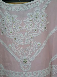 Amiras Full Embroidery Suit Pink