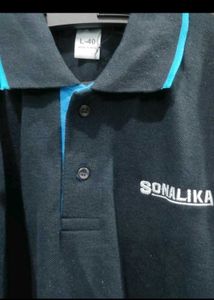 Men's Black &amp; Blue Polo T-Shirt