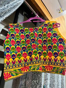 Embroidered Yellow Ethnic Vest