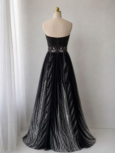Elegant Black Beaded Gown