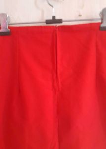 Red co-ord Jacket + skirt