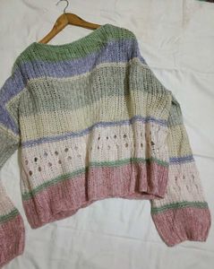 Cozy Striped Knit Cardigan
