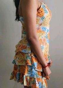 NewMe Floral Ruffle Mini Dress