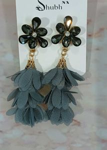 New Floral Tassel Drop Earrings