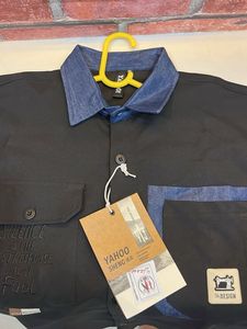 Men's Dark Blue Casual Shirt