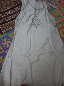 Elegant Embroidered Long Anarkali Top