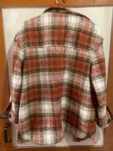For Lady Trendy Plaid Shacket