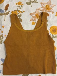 Mustard Knit Tank Top