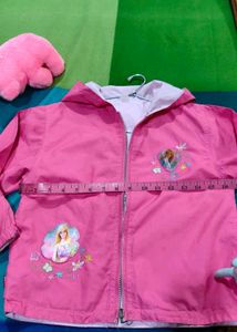 Cute Pink Girls' Windbreaker Jacket