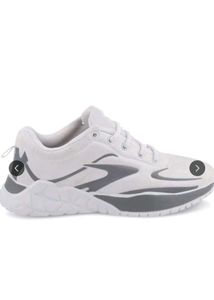 Stylish White &amp; Grey Sneakers