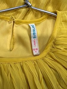 Yellow Ruffled Maxi Dress