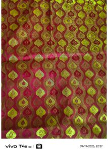 Elegant Red &amp; Gold Banarasi Silk Saree