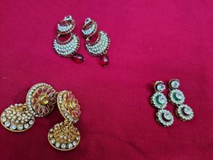 Designer Ethnic Jhumka Earrings Set