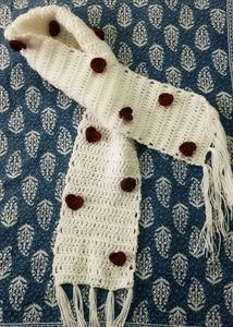 Cozy Handmade Heart Scarf