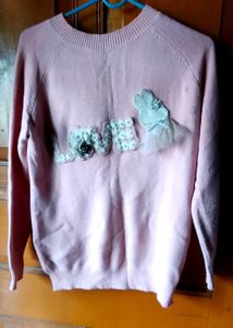 Cute Pink "LOVE" Bunny Sweater