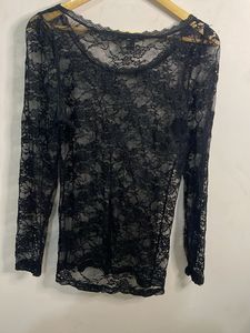Elegant Black Lace Top