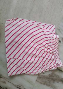 2 Pc Pink &amp; White Kurti Set