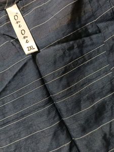 Two piece navy blue top