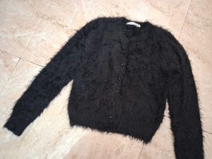 Black Fuzzy Cardigan