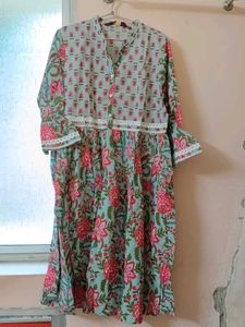 Blue colour Aline kurtas