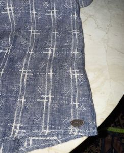 🇨🇳 imported Blue Plaid Tunic Shirt