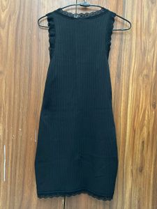 H&amp;M Black  Lace Trim Sleeveless short bodyco